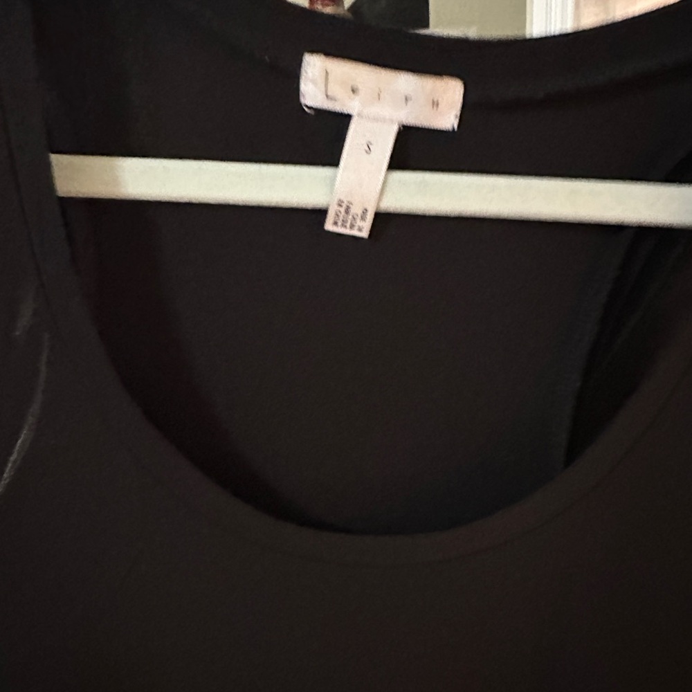 Leith Classic Black Tank Top Dress